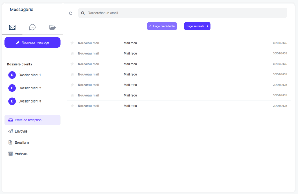 Envia um e-mail para LegalProd