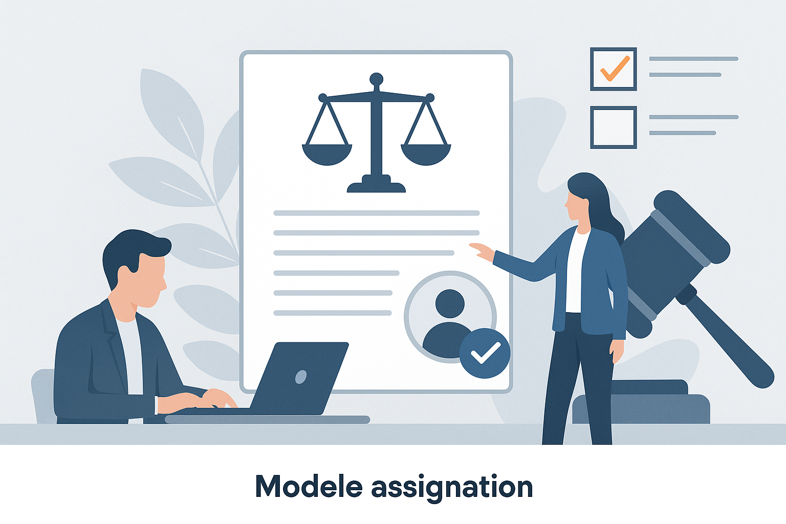 Définition de modèle assignation