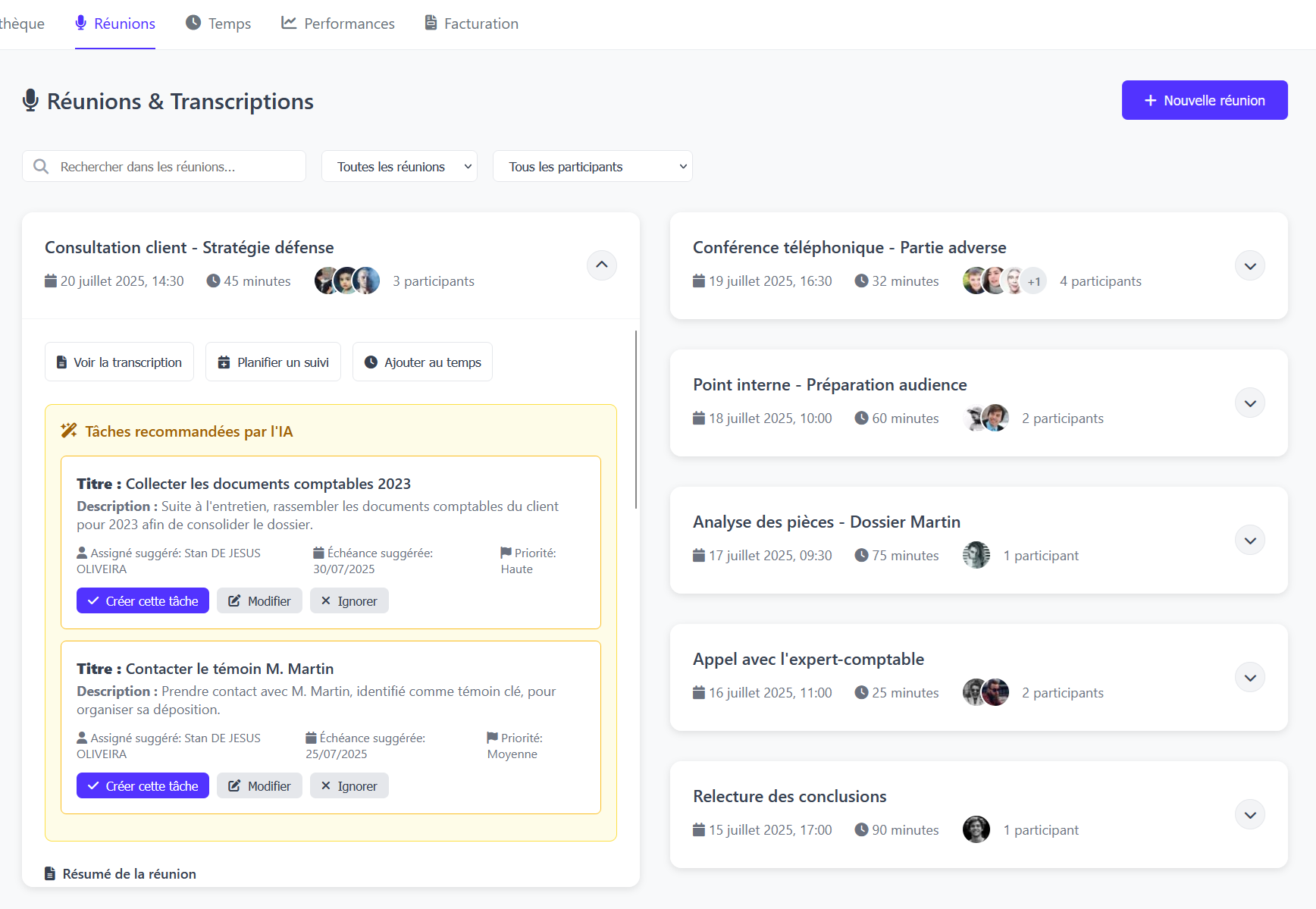 KI-Notetaker, Transkription von Sitzungen und Vorschlag von KI-generierten Aufgaben und vieles mehr