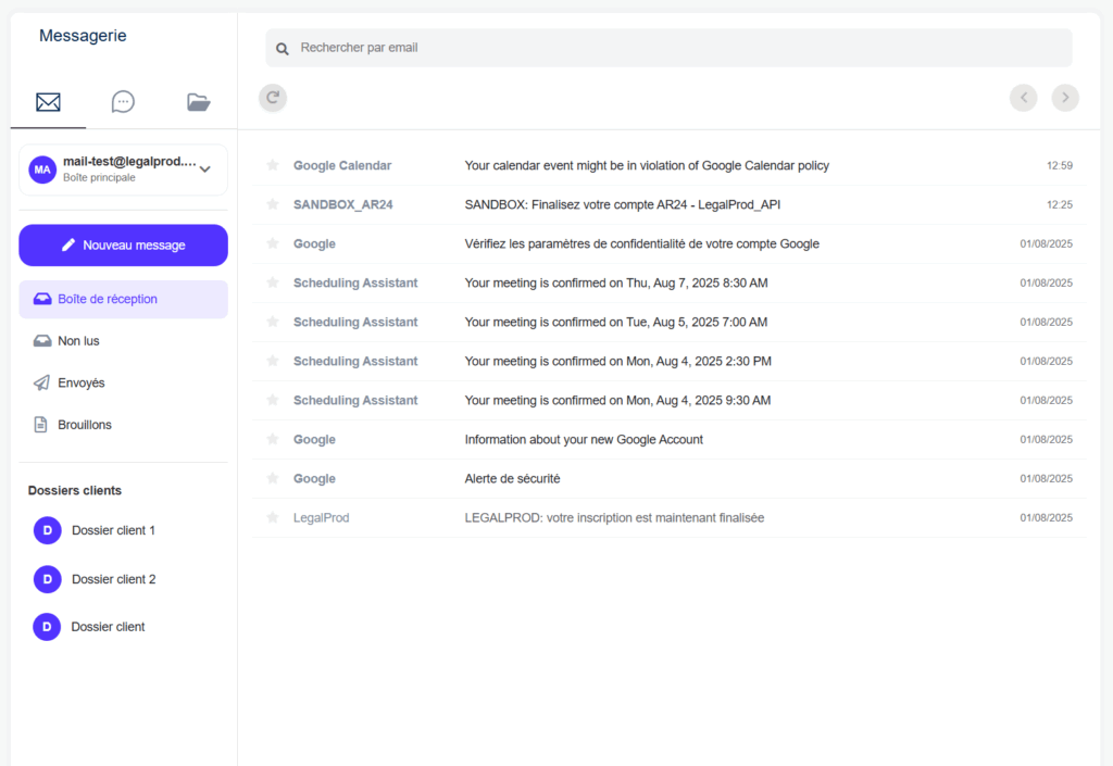 Email LegalProd