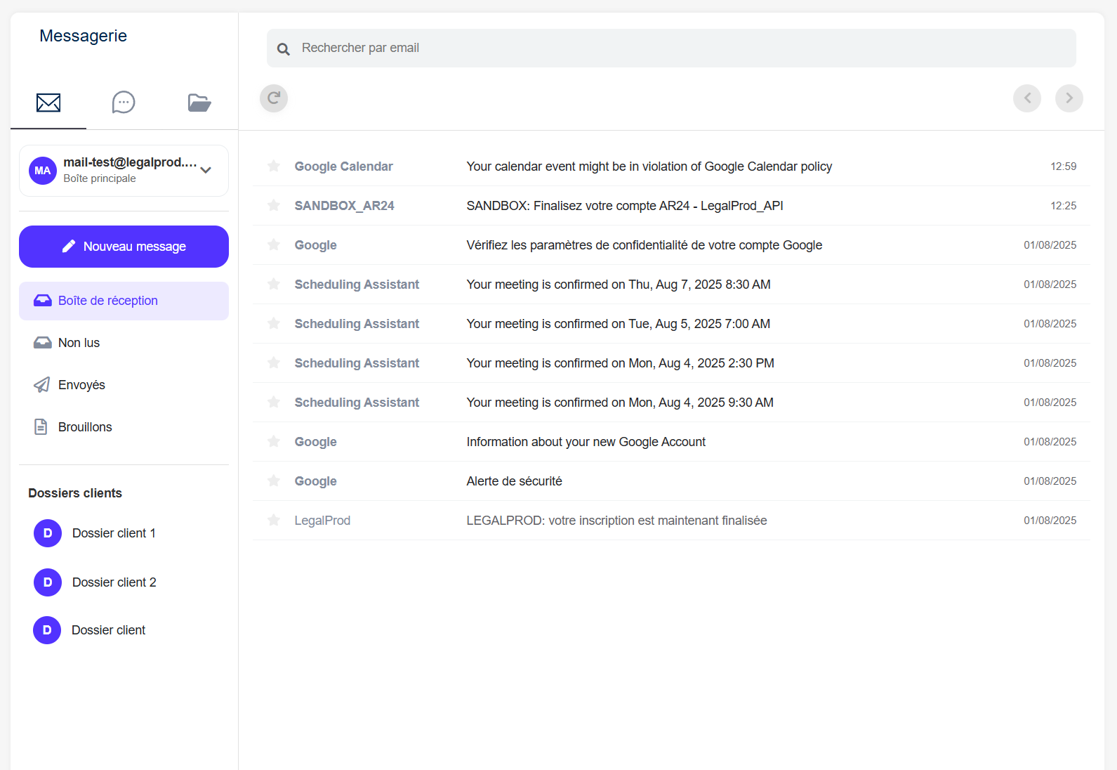 Email LegalProd
